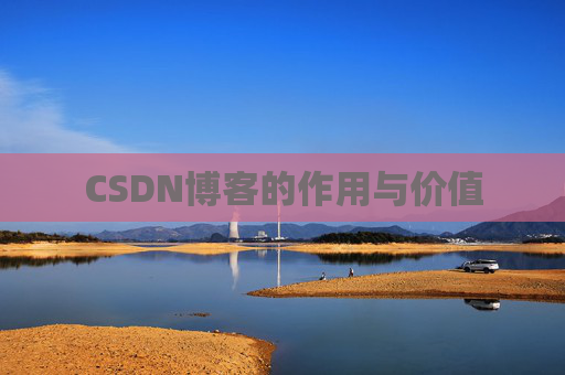 CSDN博客的作用与价值